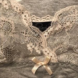 RENÉ ROFÉ Call Me Lacey 2 pc PJ Set Pajama Gray